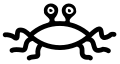 A logo representing the Flying Spaghetti Monster.